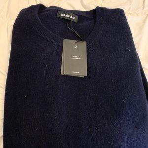 NAADAM 100% Cashmere Men’s Navy Blue Sweater